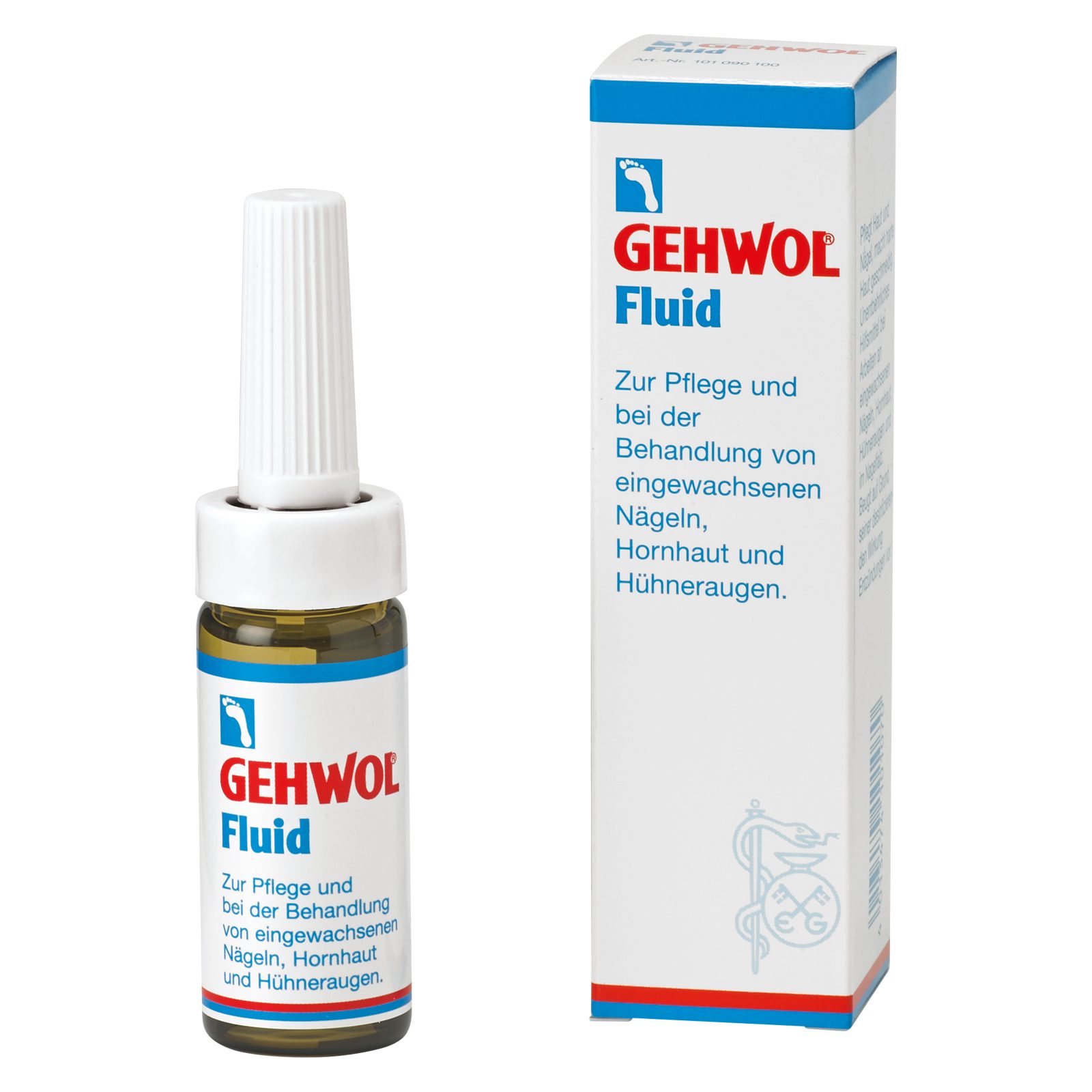 Fußgel GEHWOL Fluid gegen eingewachsene Nägel, Hornhaut und Hühneraugen