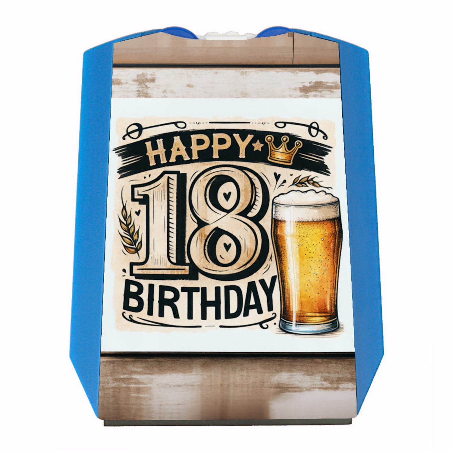 speecheese Parkscheibe 18. Geburtstag Bier Parkscheibe mit Spruch Happy