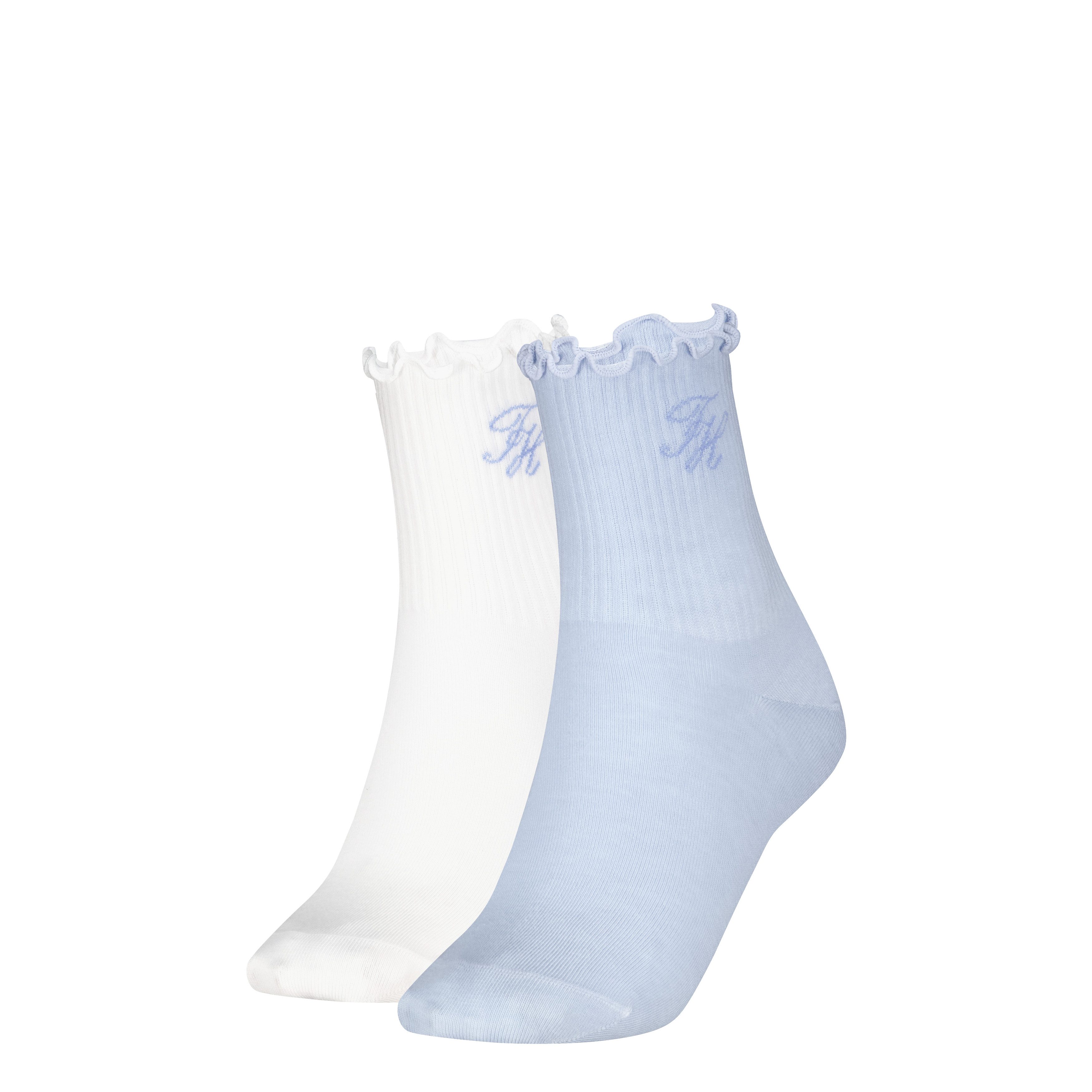 Tommy Hilfiger Kurzsocken TH WOMEN SHORT SOCK 2P REFINED MONOGRAM (2 Paar) günstig online kaufen