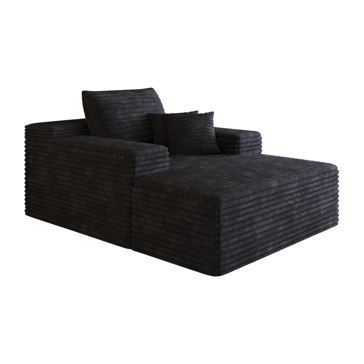 SIKAINI Ecksofa Ecksofa aus Stoff in schwarz, 1 Teile