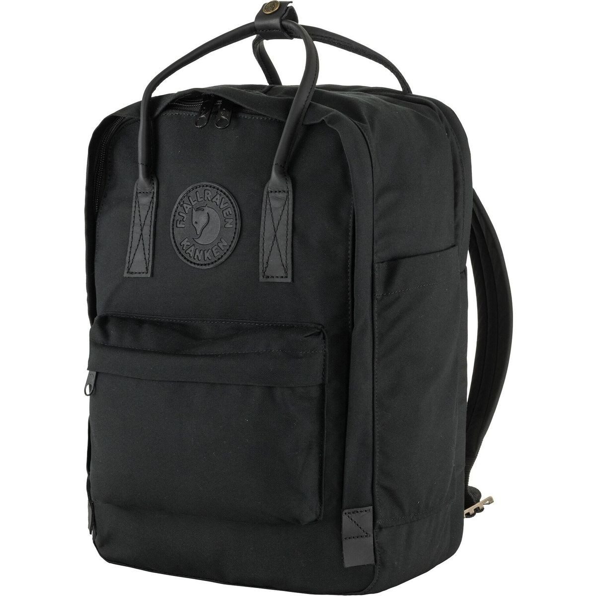 Fjällräven Tagesrucksack Kånken No. 2 Black Laptop 15, Stilvoller und robuster Rucksack mit gepolstertem Laptopfach und