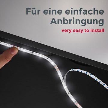 B.K.Licht Schrankleuchte Smart LED Strip 5M Fernbedienung - BKL1243, LED fest integriert, WiFi LED Band App Sprachsteuerung Selbstklebend 2,4 GHz