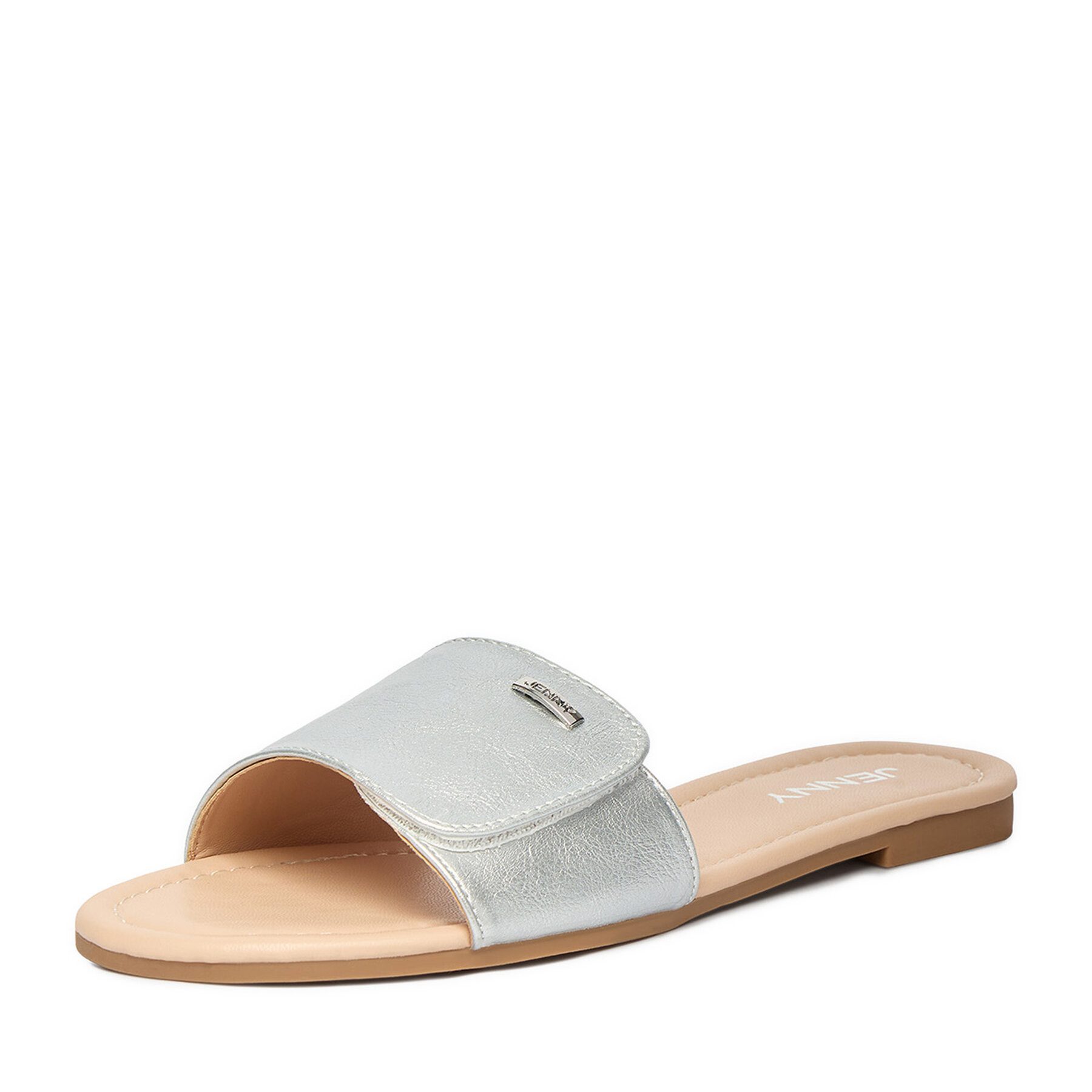 Jenny Jenny Damen-Flip-Flops in Silber Badepantolette