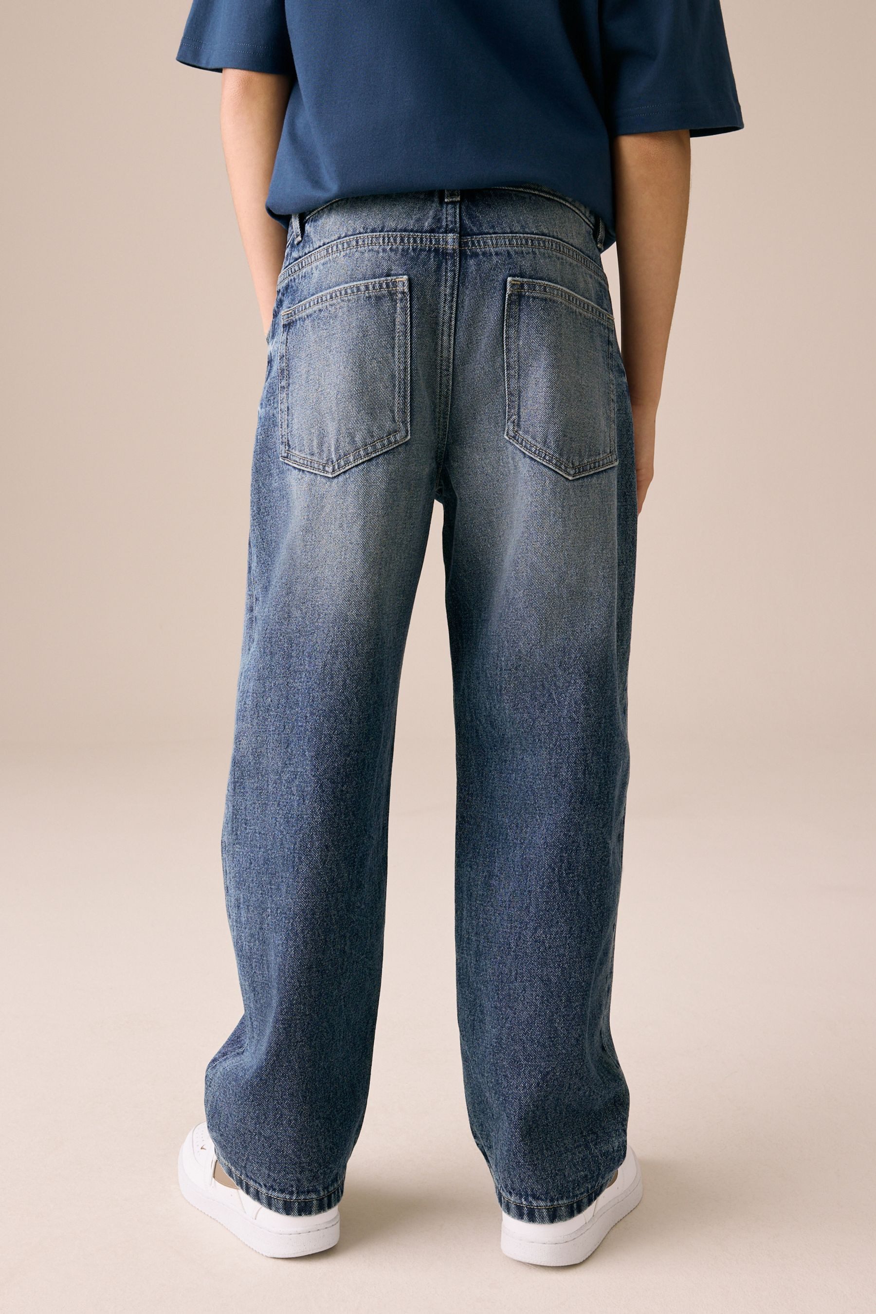 Next Weite Jeans Authentische Denim-Jeans, weite günstig online kaufen