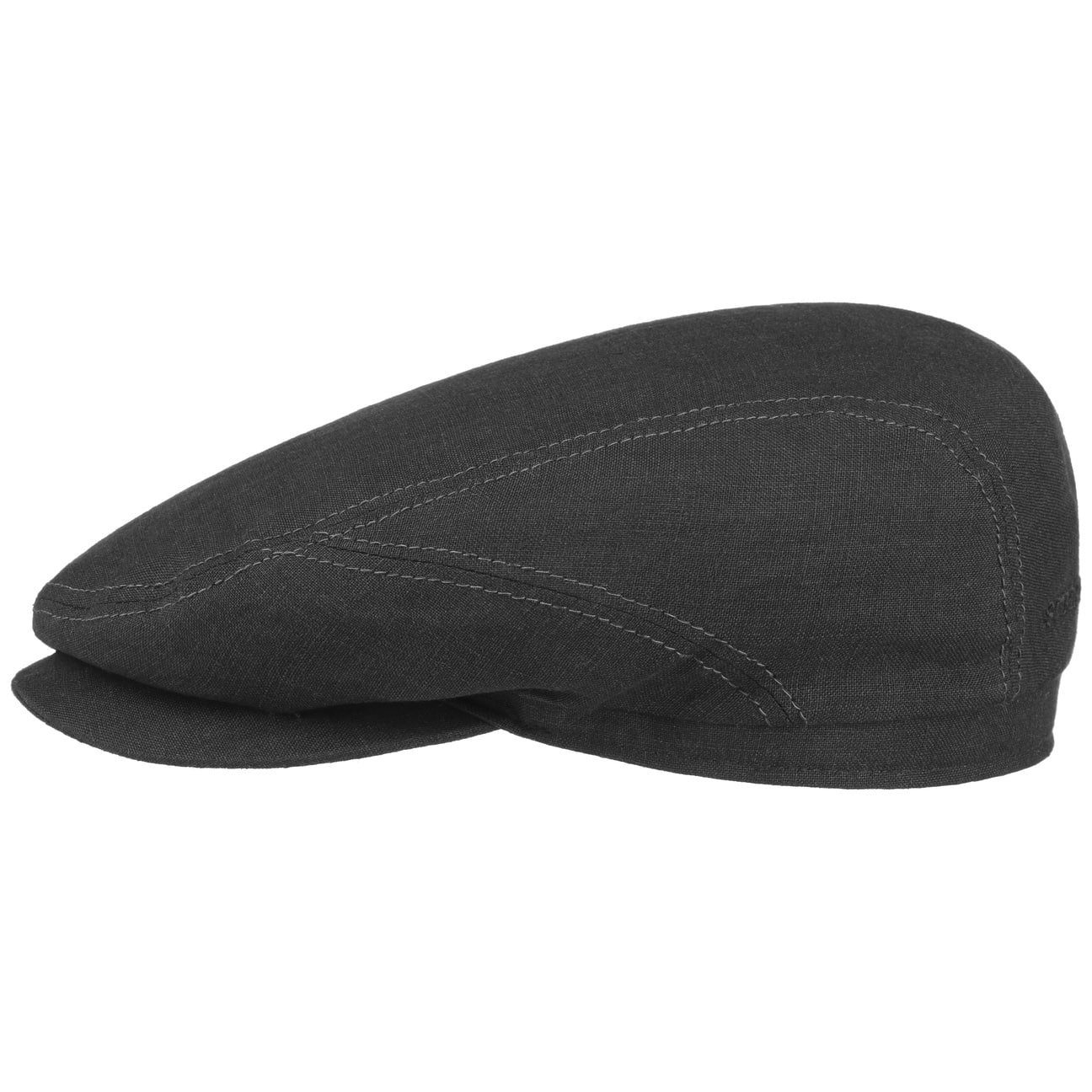 Stetson Flat Cap (1-St) Schirmmütze mit Schirm, Made in the EU schwarz | Flat Caps