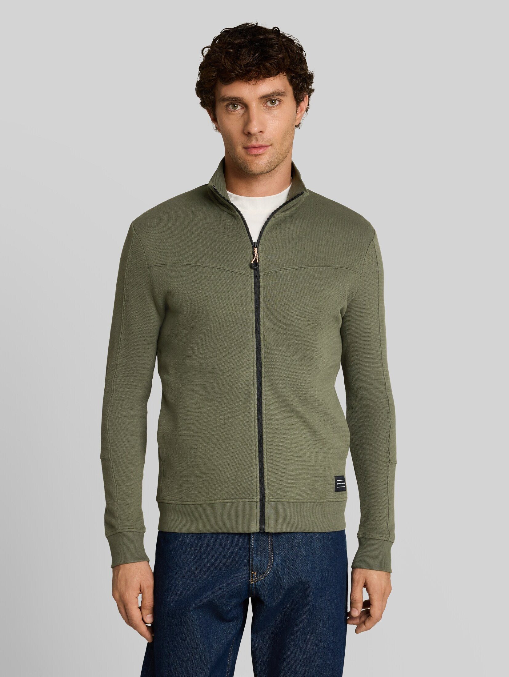 TOM TAILOR Denim Sweatjacke Strick & Sweatshirts Sweatjacke aus Baumwolle
