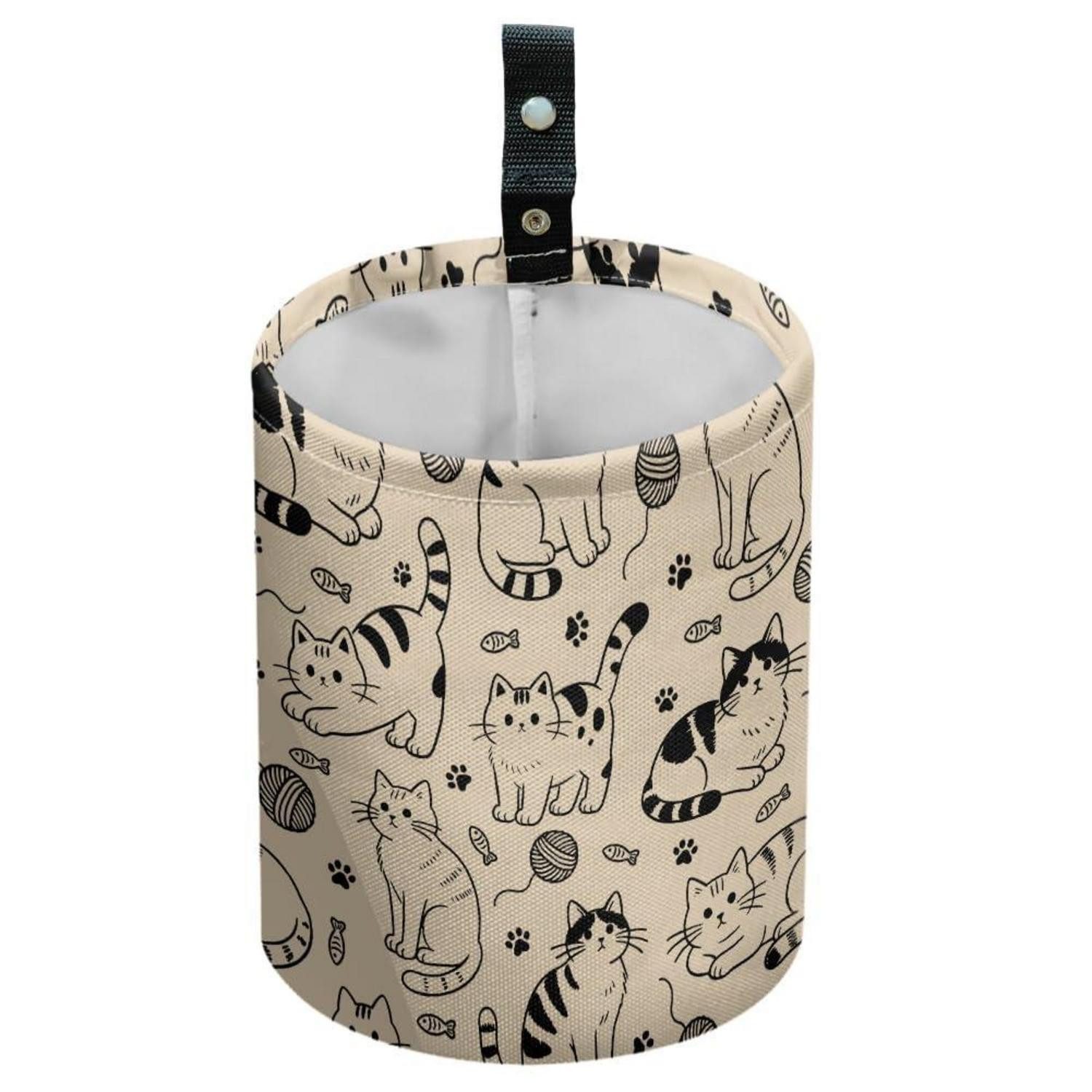 LuxusKollektion Mülleimer Auto Mülleimer Katzen Motiv wasserdicht faltbar