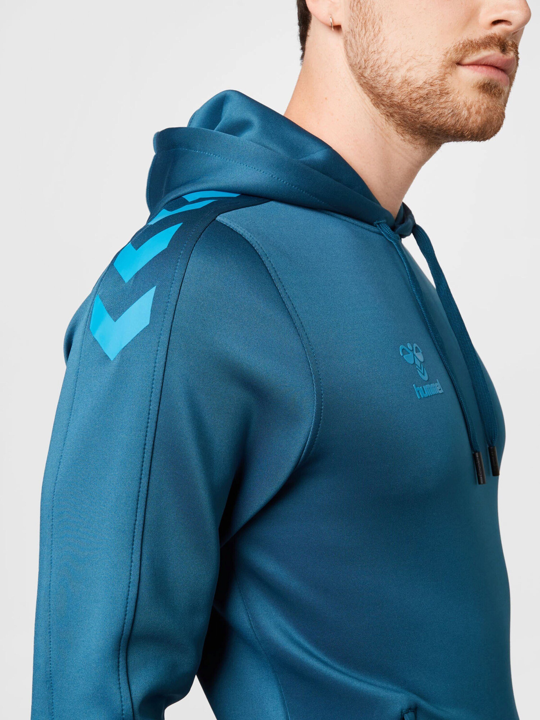 Plain/ohne blaublau Sweatshirt Details (1-tlg) hummel