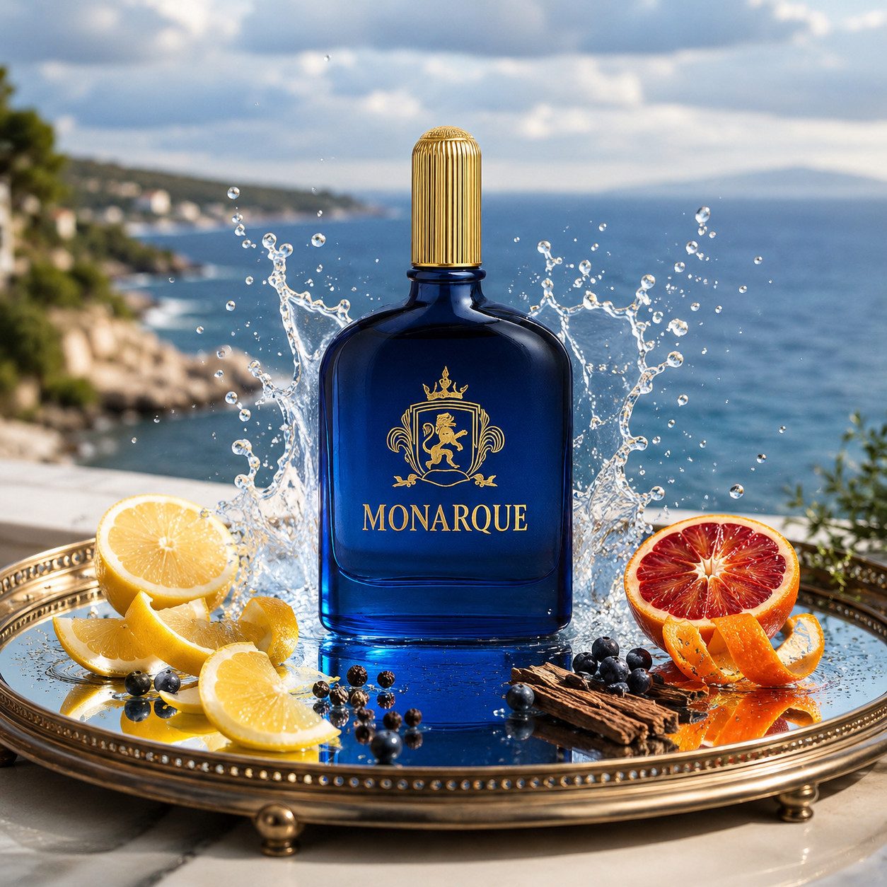 Fine Perfumery London Eau de Parfum Monarque For Him Herrenduft Zitrisch Würzig 100 ml, Hergestellt in Uk, Herrenduft