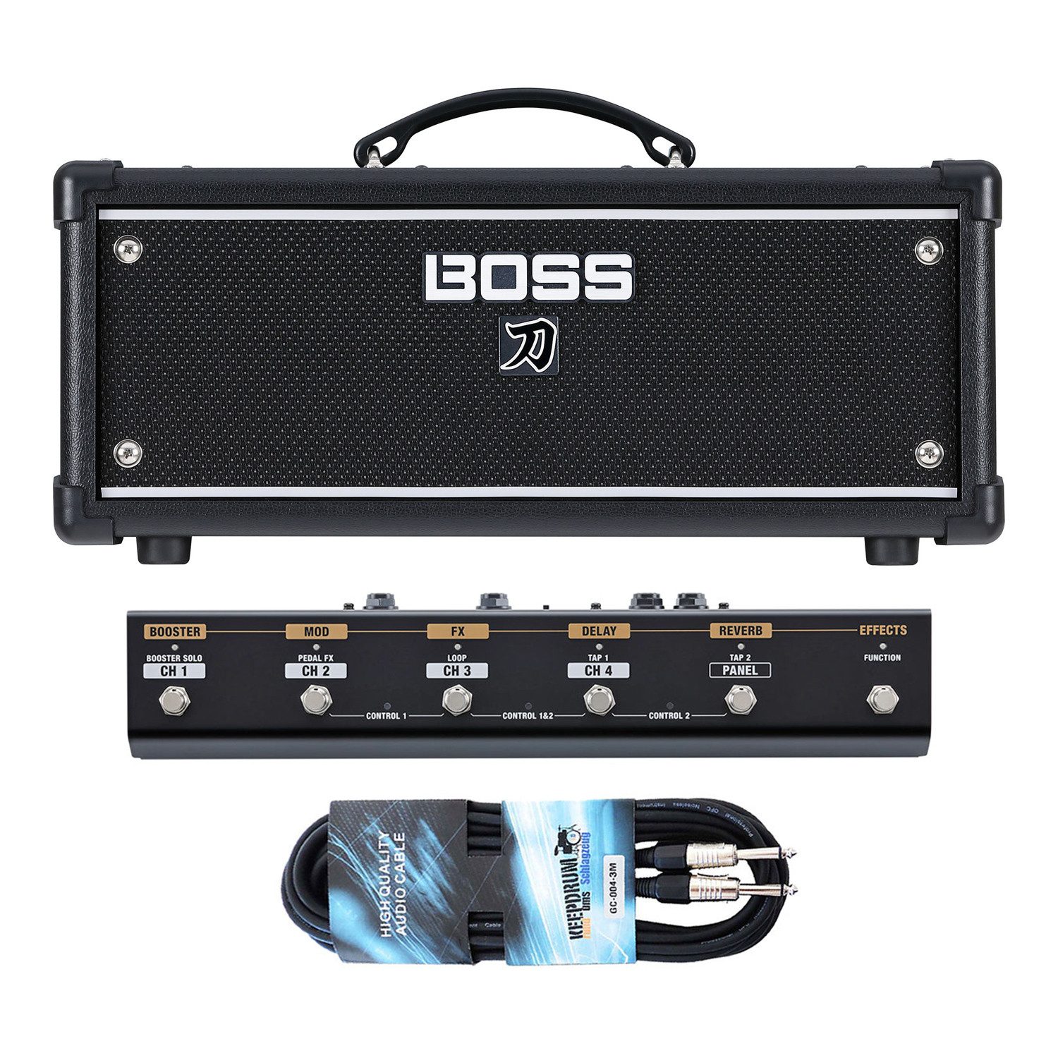 Boss Gitarren-Verstärker Katana Head Gen 3 mit Fußschalter und Kabel Verstärker