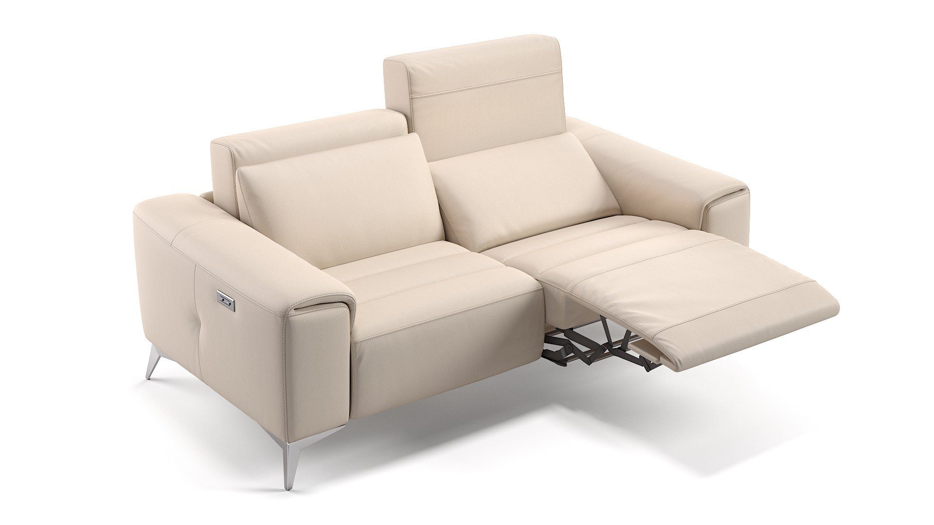 Sofanella 2-Sitzer Leder BELLA, Relaxsofa, Designsofa, Designer Couch, Italienisches Sofa, 2er Sofa