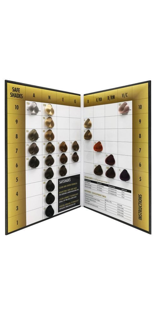 Kis Haarfarbe KIS SafeShade Colorchart 1st