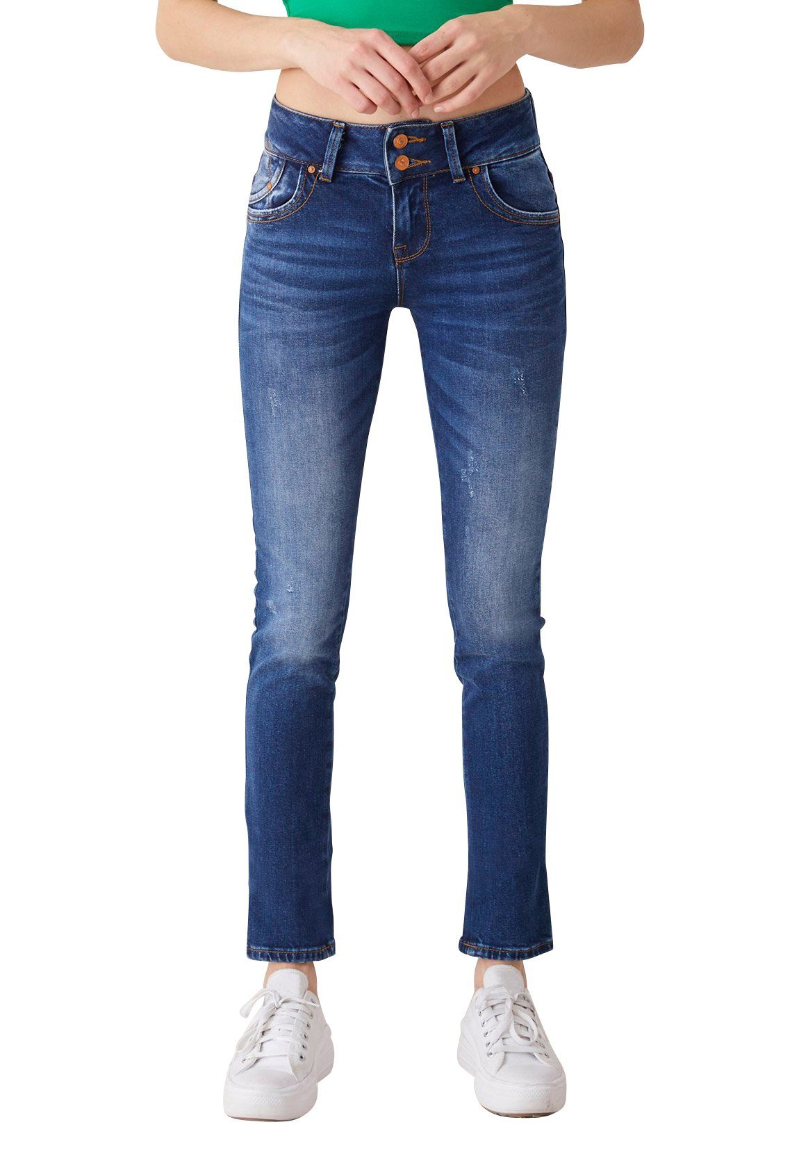 LTB Damen MOLLY Mittelblau Slim-fit-Jeans Wash Winona M LTB Jeans