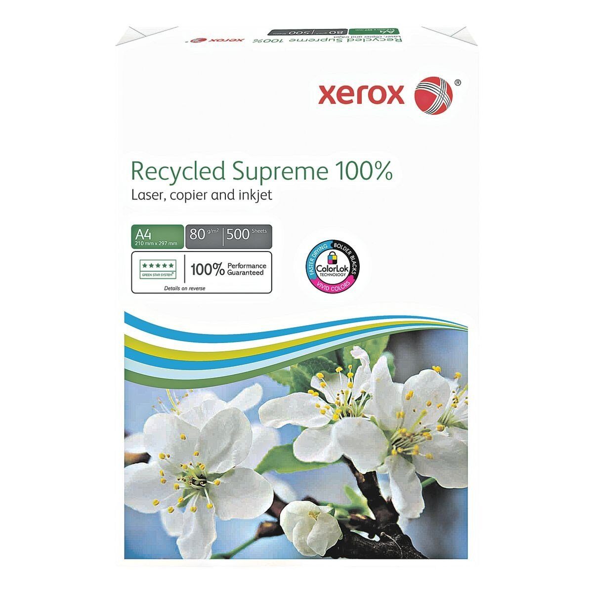 A4, Format 80 CIE, 150 500 100%, Recycled DIN Blatt g/m², Xerox Recyclingpapier Supreme
