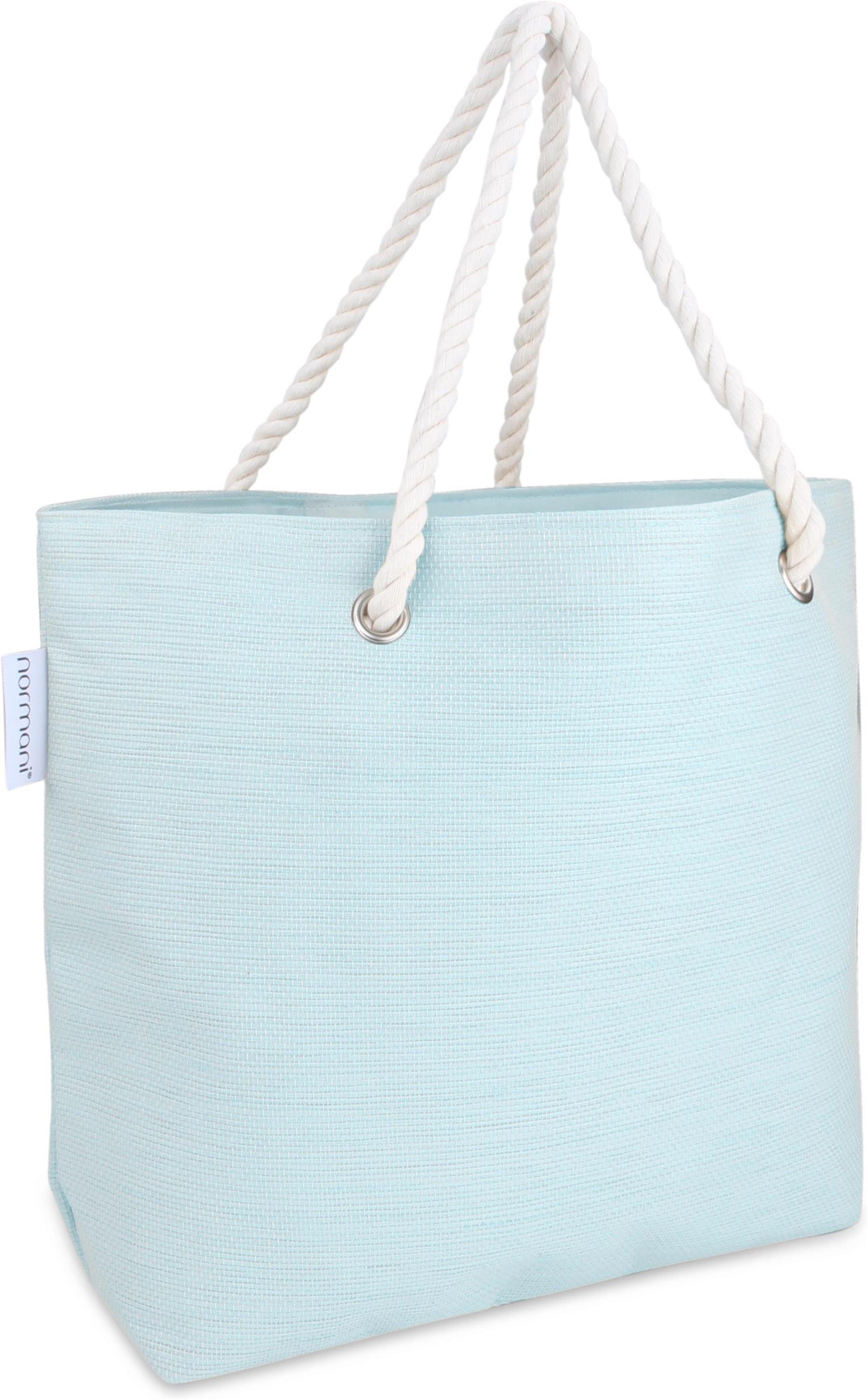Sommer-Umhängetasche, Henkeltasche Bequeme Strandtasche tragbar Schultertasche als normani Love Strandtasche, Summer Blue