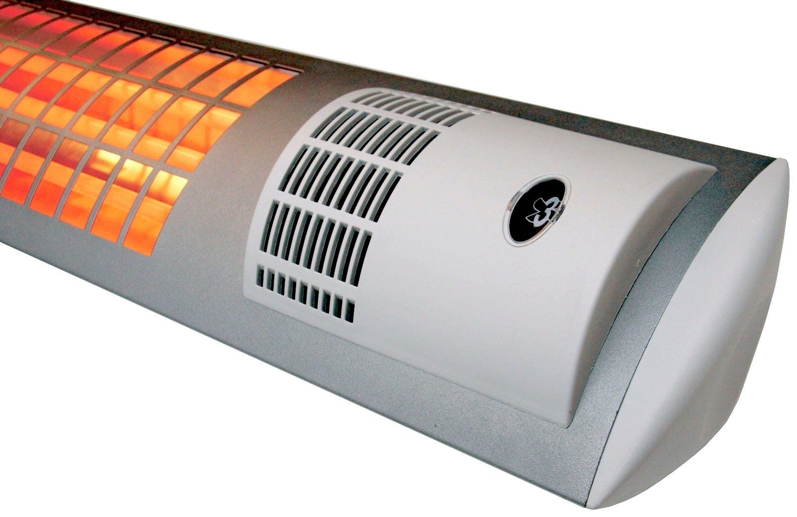 Ximax Infrarotheizung Infrarotstrahler mit Ventilator, mm Watt, x 175 mm, Weiß 1800 700