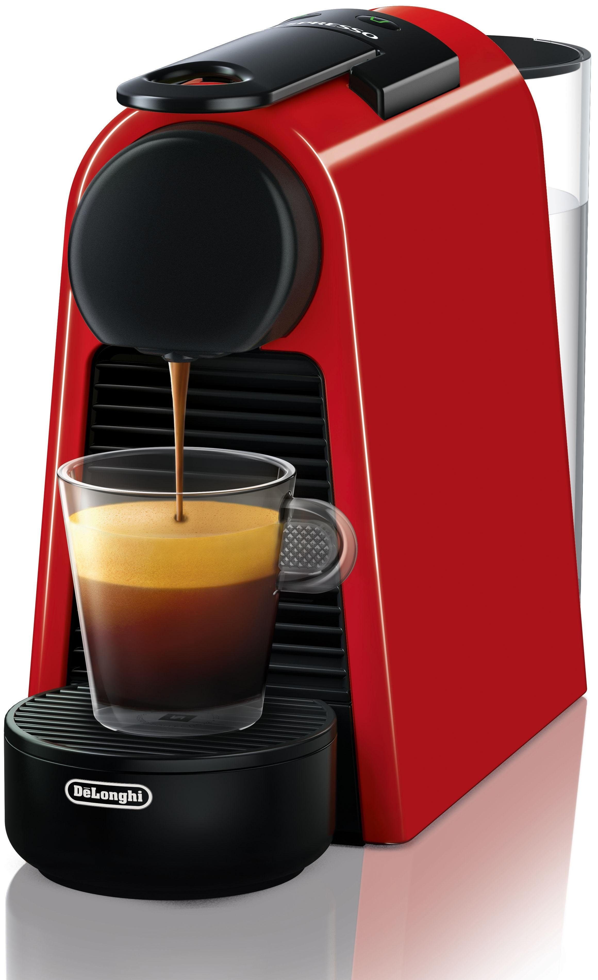 DeLonghi, 7 Essenza inkl. EN85.R Red, Mini Kapseln mit Kapselmaschine Nespresso von Willkommenspaket
