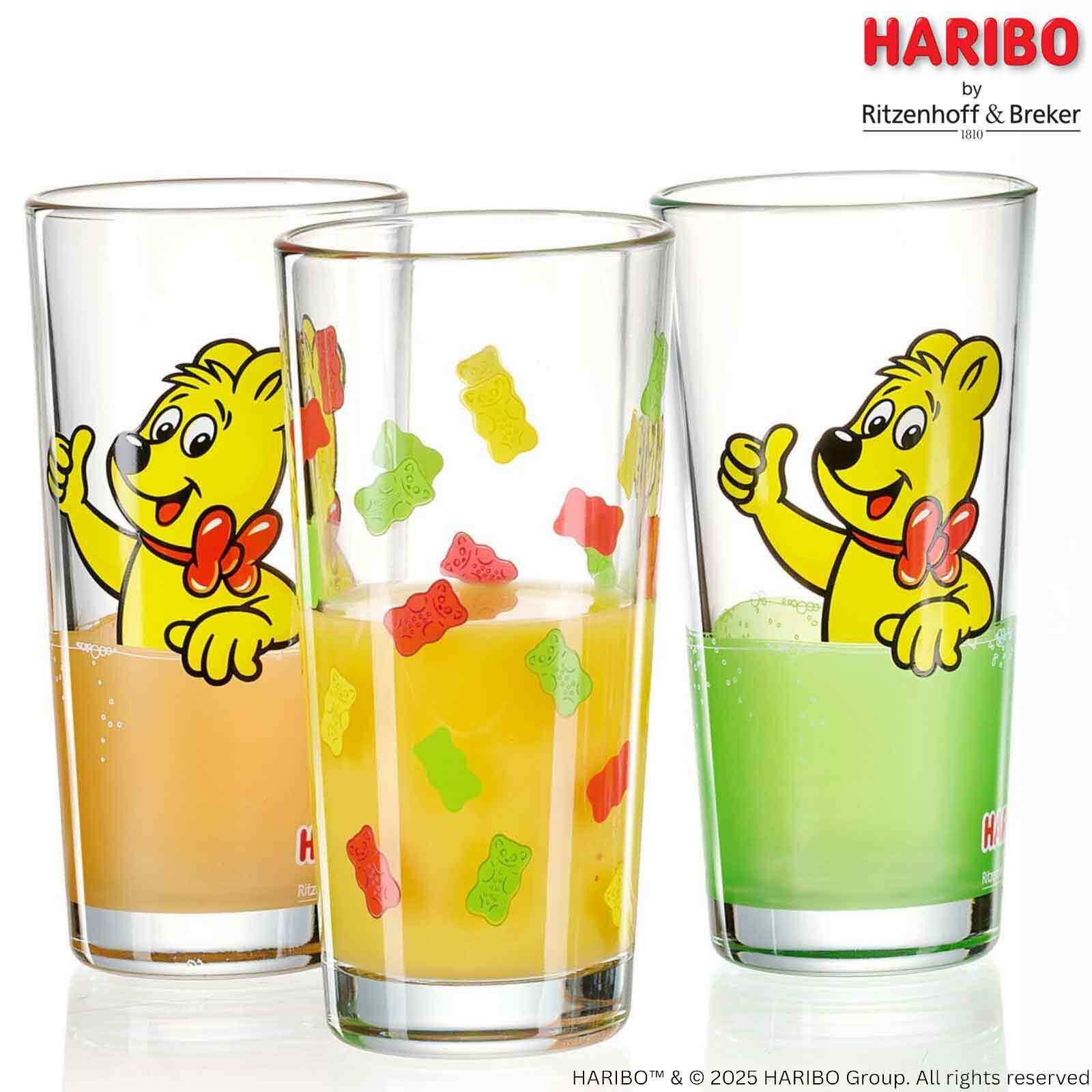 Ritzenhoff & Breker Glas Haribo Thumbs Up Trinkgläser 380 ml 6er Set, 6-tlg., Glas