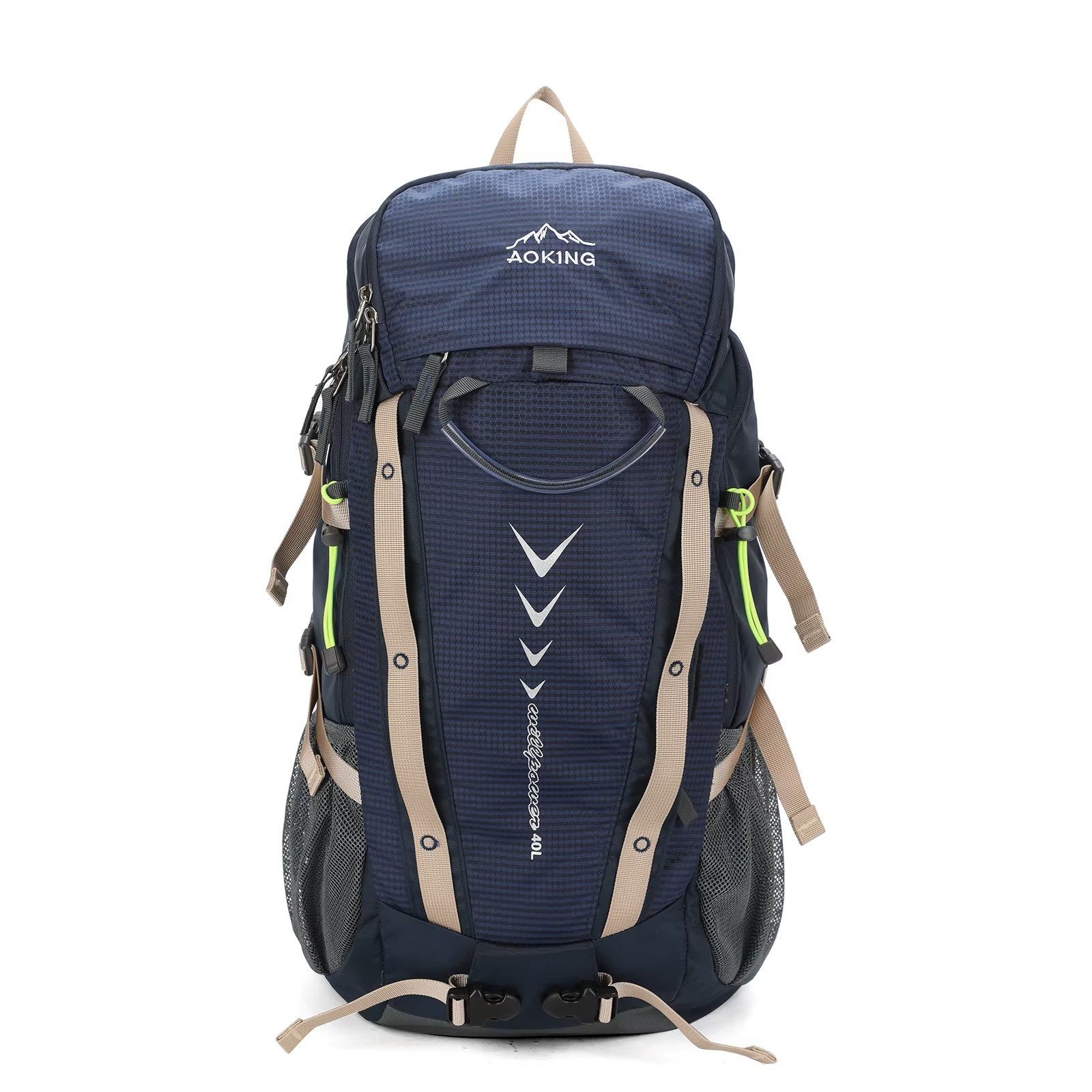 SHG Trekkingrucksack ֎ Alpinrucksack Wanderrucksack Bergsteigerrucksack blau (Hochtourenrucksack Freizeitrucksack), Rucksack Sportrucksack Reiserucksack Kletterrucksack