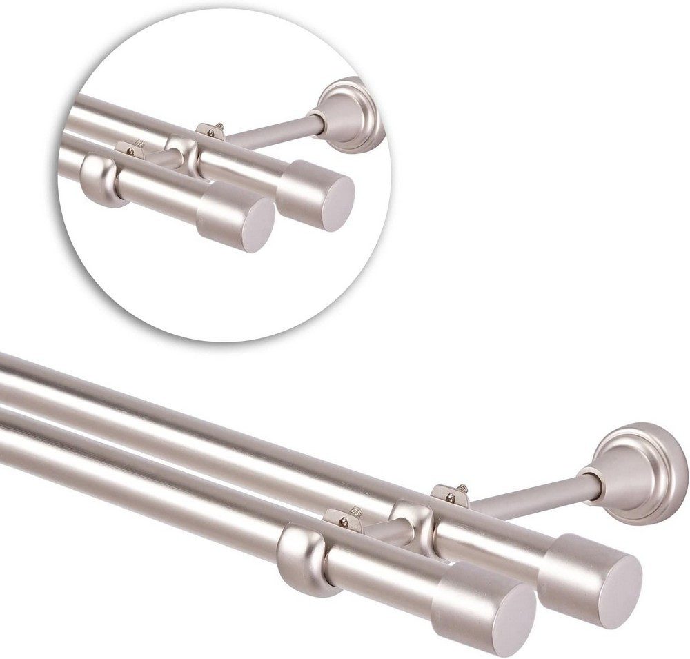 MDEKOR Gardinenstange Vorhangstange 19mm, 2-läufig, kürzbar, günstig online kaufen