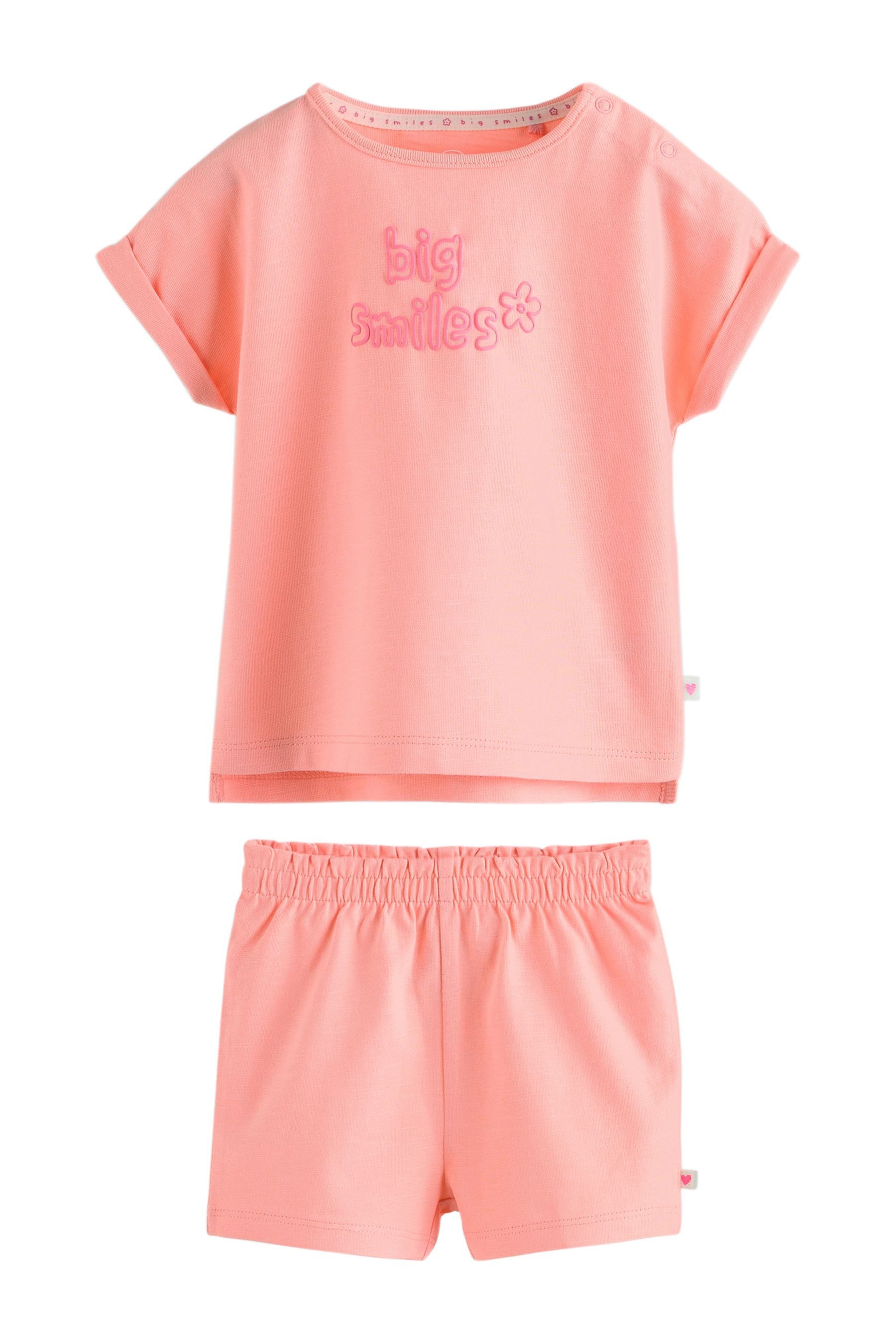 Shirt & Shorts Baby Kurzarm-Oberteil und Shorts im 2-teiligen Set