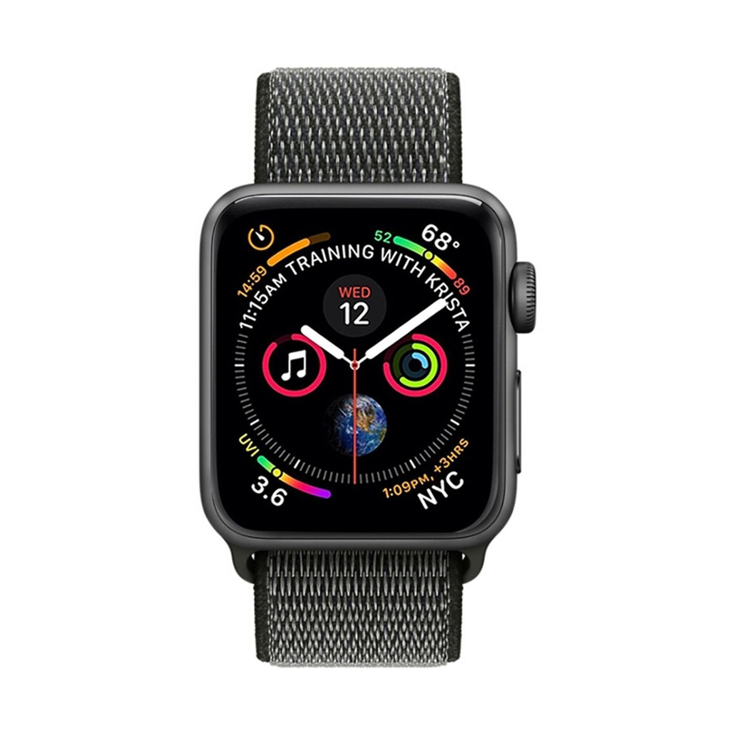 König Design Smartwatch-Armband 38 mm Nylon Arm Sport Band 41 Armband mm, Grau Loop / mm 40 