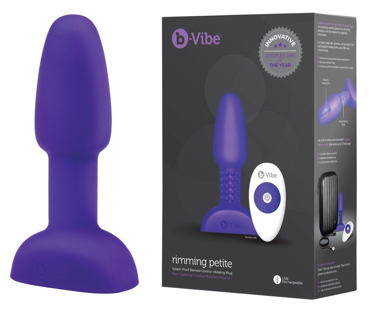Vibe - - b-Vibe Purple Analvibrator Rimming Petite (div. Farben) b