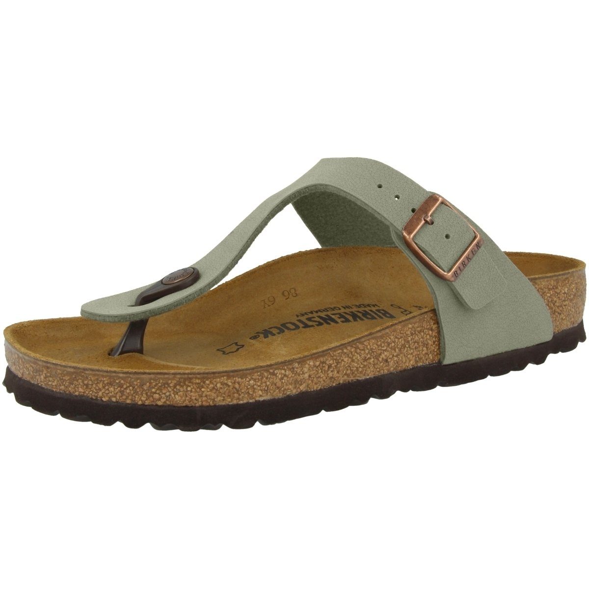 Birkenstock Gizeh Birko-Flor Nubuk normal Unisex Erwachsene Zehentrenner Sandalen, Sandaletten, Sommerschuhe, Badeschuhe, Zehentrenner – Bild 4 von 5