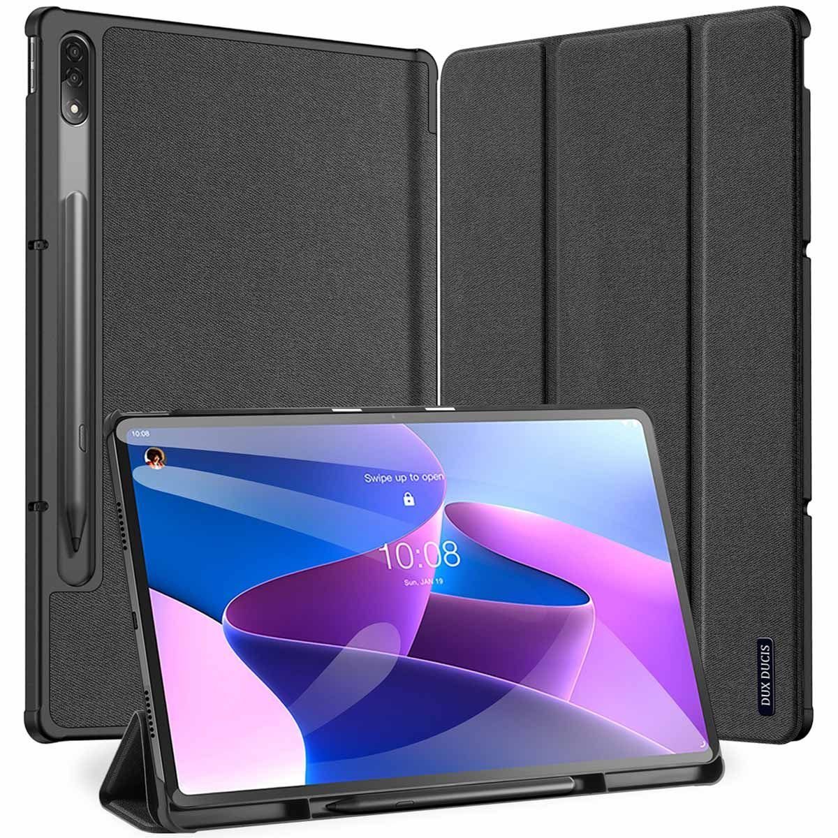 Dux Ducis Tablet-Hülle Buch Tasche Hartschale mit Smart Sleep Standfunktion  kompatibel mit LENOVO TAB P12 PRO 12.6" Tablet Hülle Etui Brieftasche  Schutzhülle
