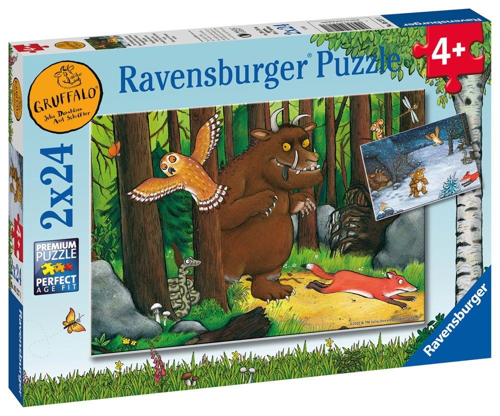 05227, Puzzle 24 Grüffelo Puzzleteile Ravensburger Waldspaziergang Der