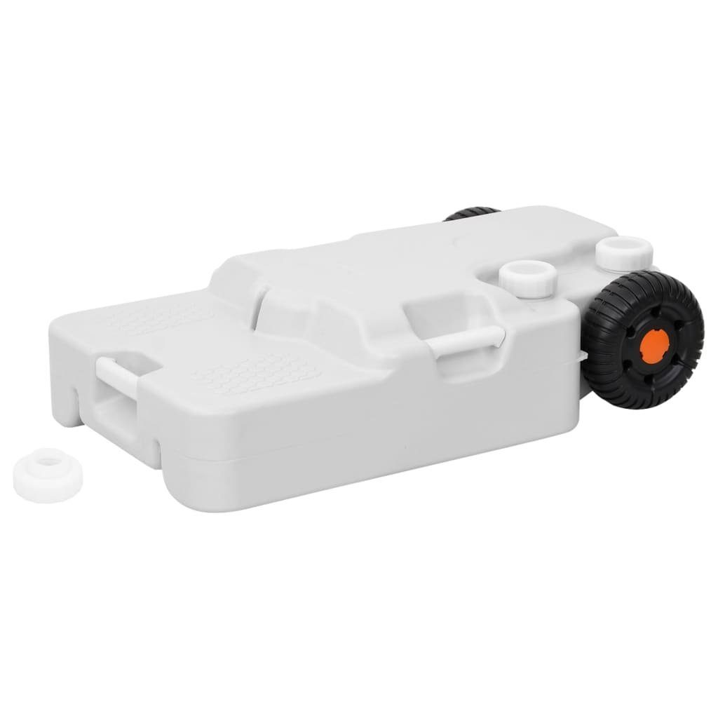 vidaXL Wassertank Camping-Wassertank mit Rollen 30 L Grau