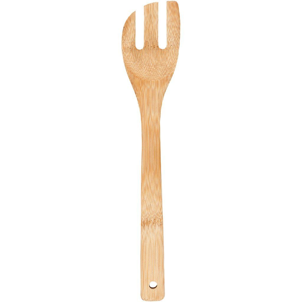 creativ company Kochbesteck-Set Holzgabel, 30 cm, Bambus