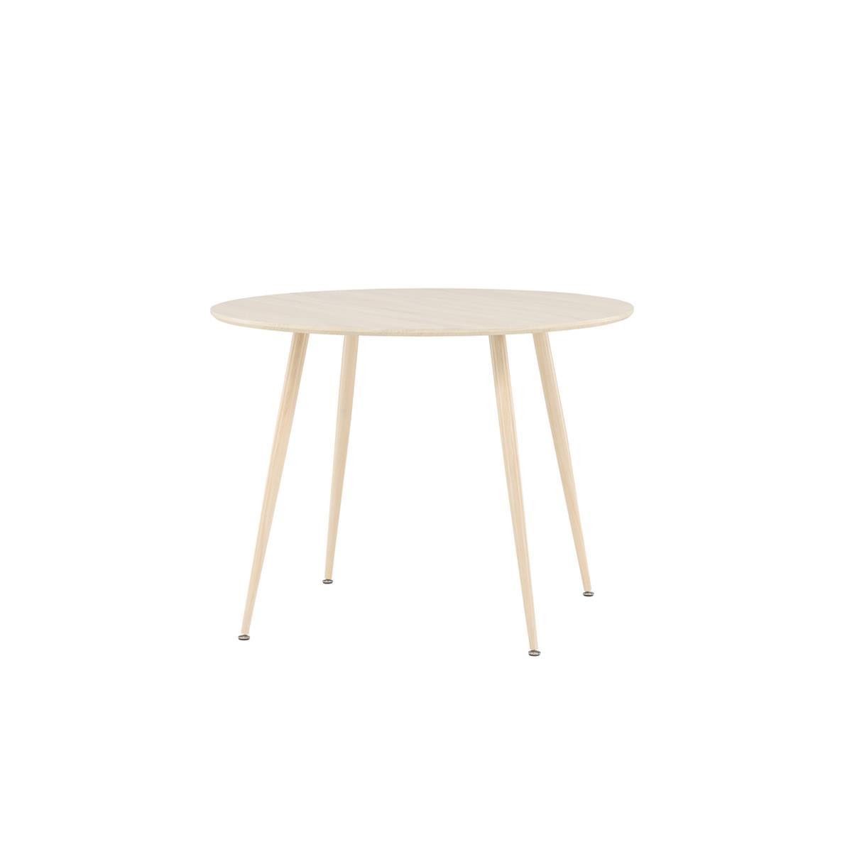 BOURGH Esstisch PLAZA Runder Esstisch ⌀100x75cm - Esszimmertisch in whitewa günstig online kaufen