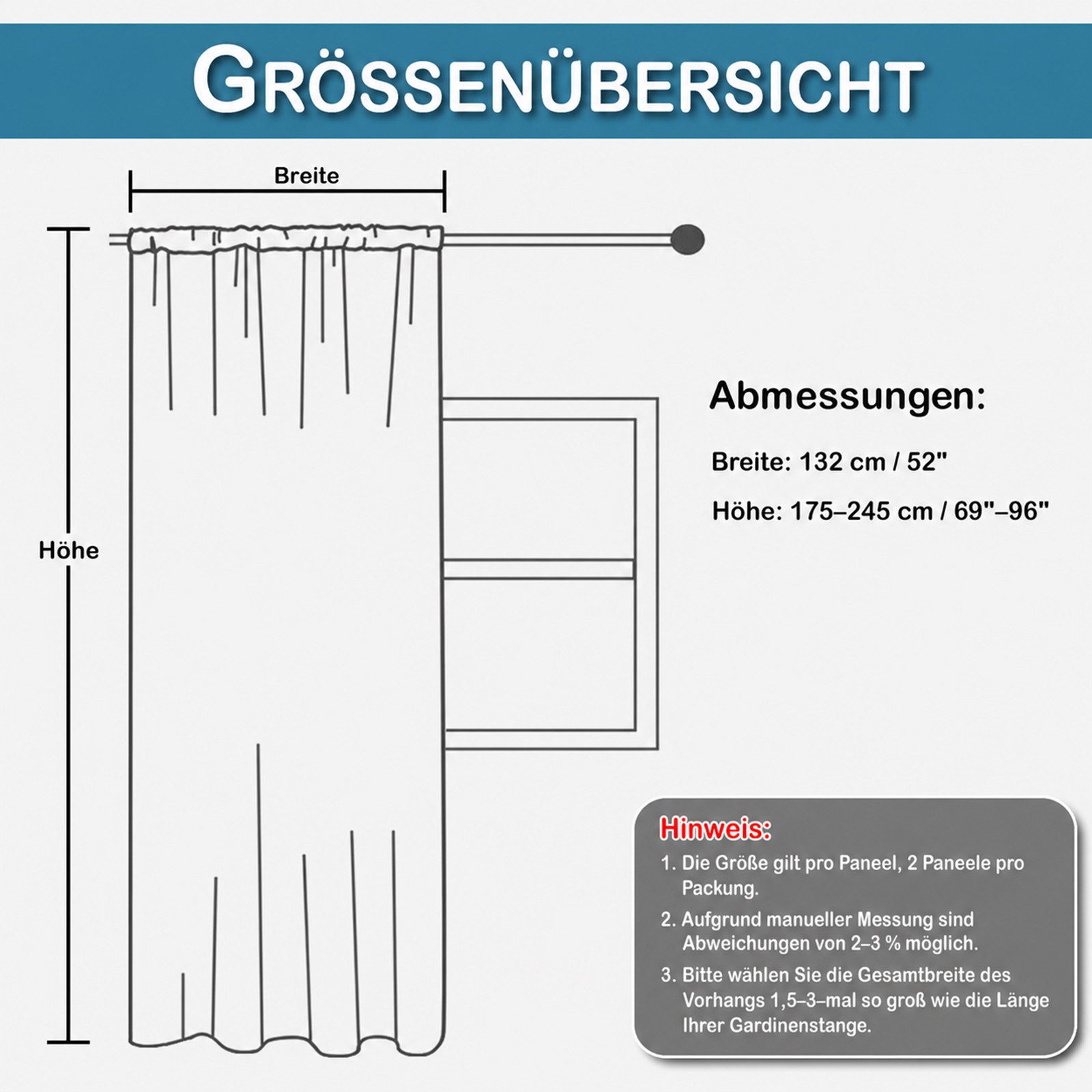 LMaxhome Gardine Kindergardine mit Wolkenmotiv halbtransparent 2er Set Leinenoptik (2 St), Voilevorhang mit Multifunktionsband für helle Kinder- und Spielzimmer – Bild 2 von 5