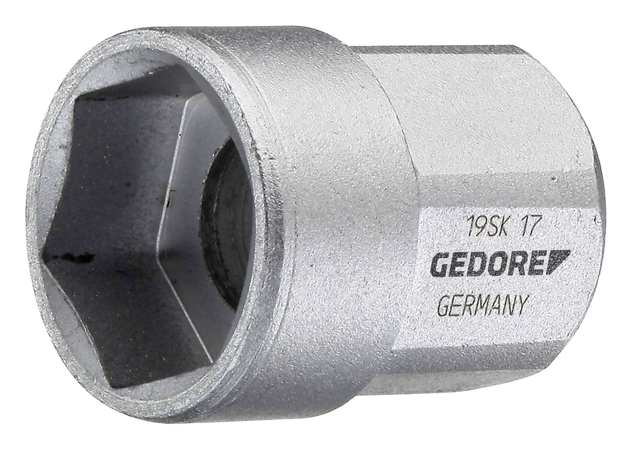 Gedore Steckschlüssel, Einsatz Außensechskant 1/2" Größe 18 x 30,5 mm 6-kant