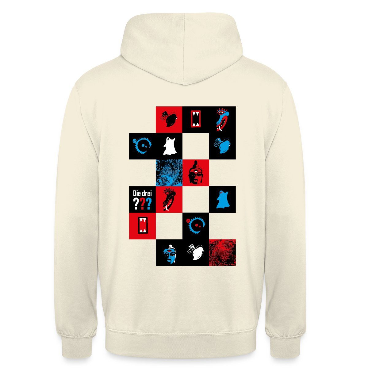 Spreadshirt Hoodie Die Drei Fragezeichen Kacheldesign Unisex Hoodie (1-tlg)