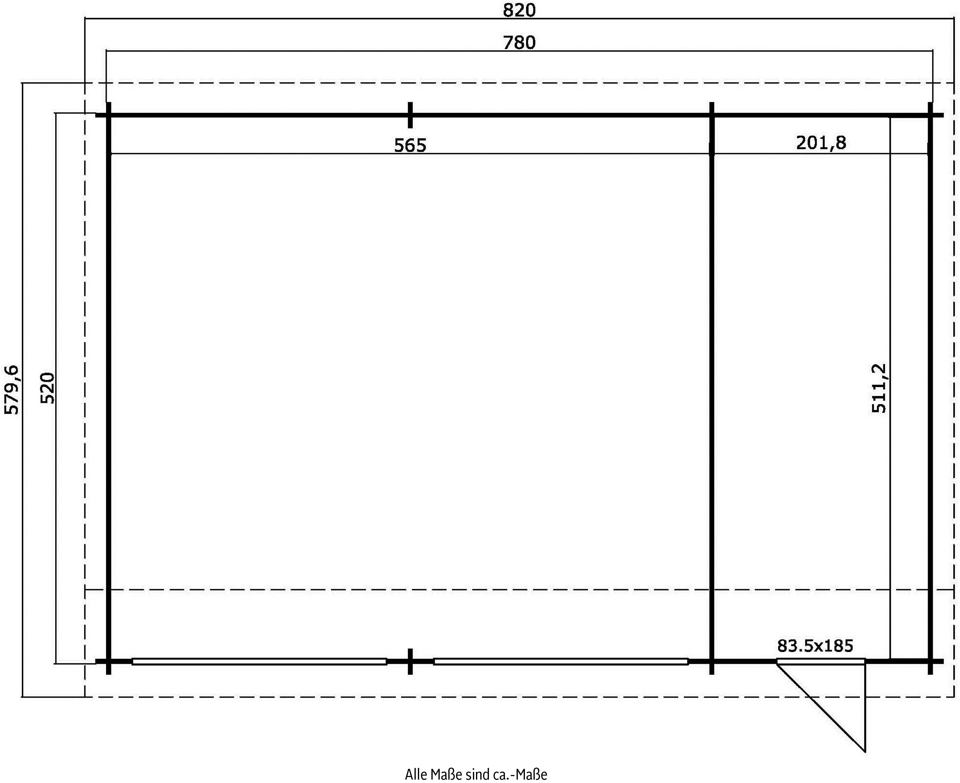 Sektionaltore (Set, 2 geeignet), gletschergrün Garage MAJA 2 + Garage Hawaii Fahrzeuge Für LASITA