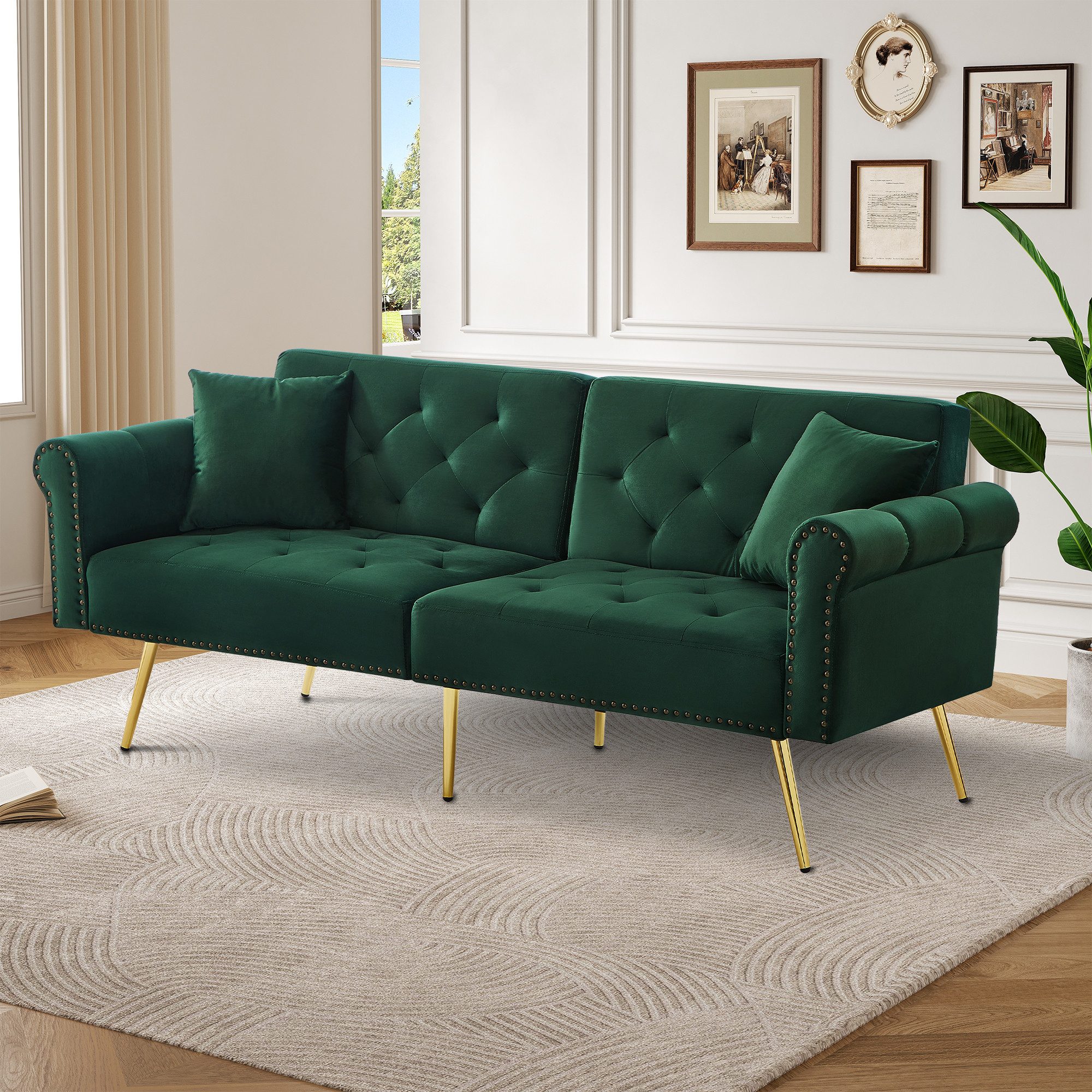 Merax Schlafsofa mit Bettfunktion, 1 Teile, günstig online kaufen