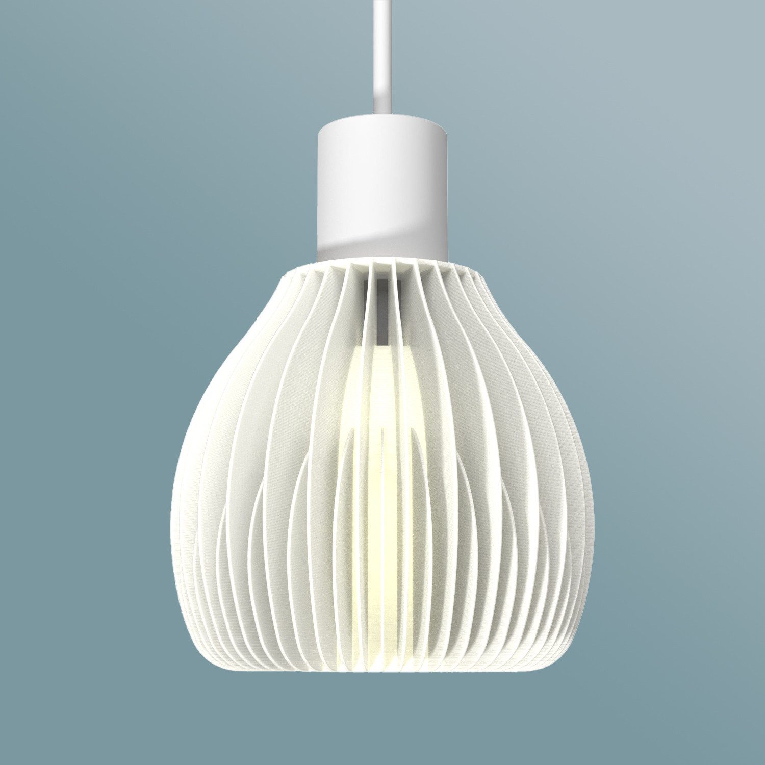 Shapes - Decorations LED Pendelleuchte Shapes - Decorations: Ribone Straight by Martin Žampach, Leuchte, ohne Leuchtmittel, E27