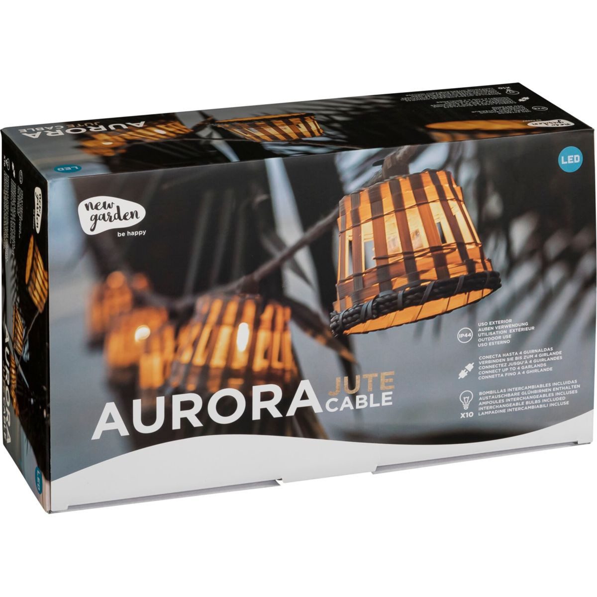 New Garden Wandleuchte New Garden AURORA GUIRLANDA Cable Jute