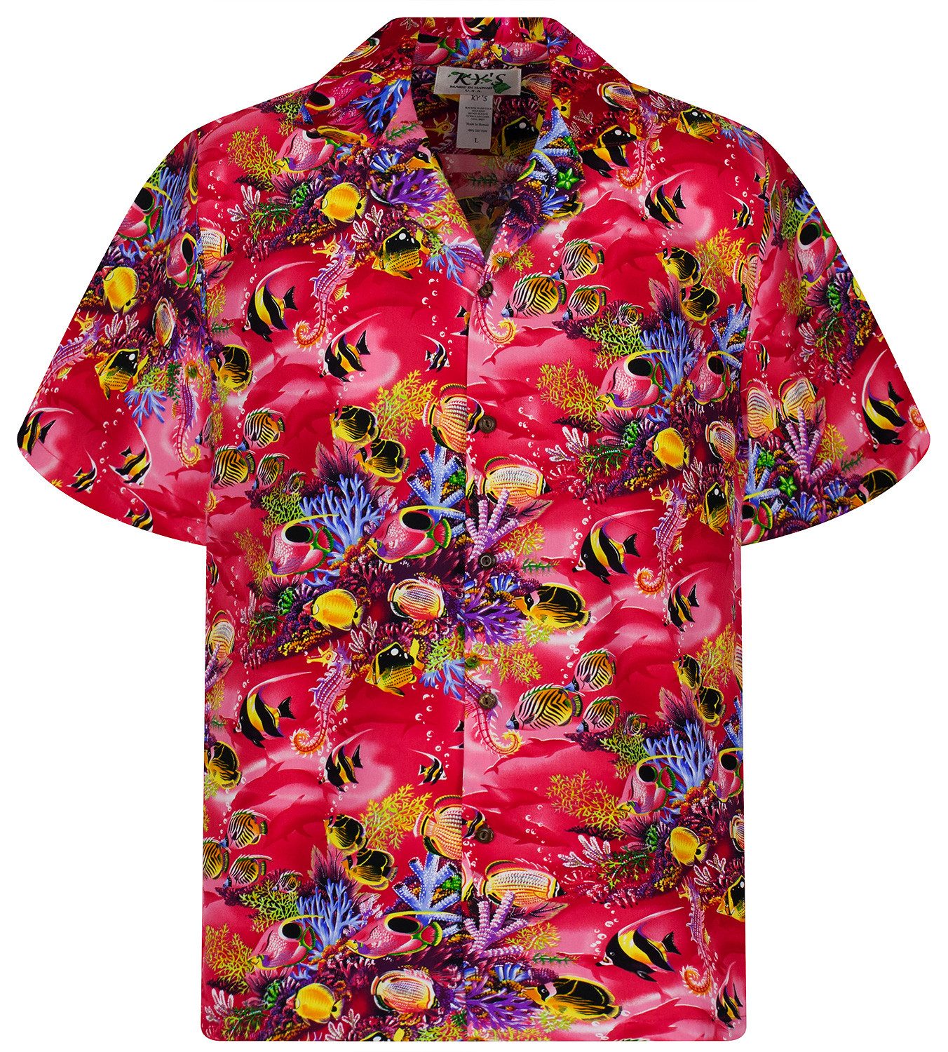 KY's Hawaiihemd Aquarium Original Hawaiihemd mit günstig online kaufen