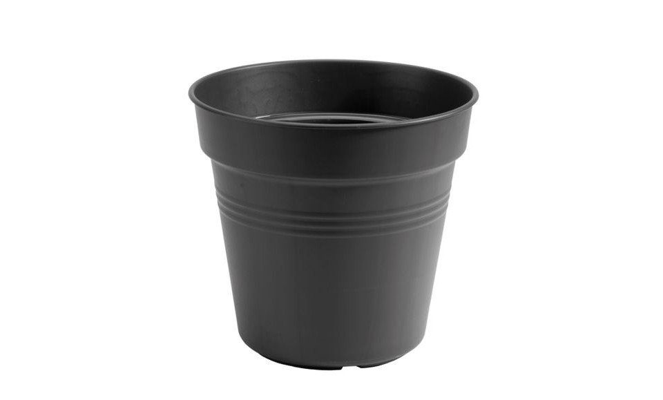 Elho Blumentopf Elho Pflanztopf Green Basics Ø 24 x 21 cm schwarz