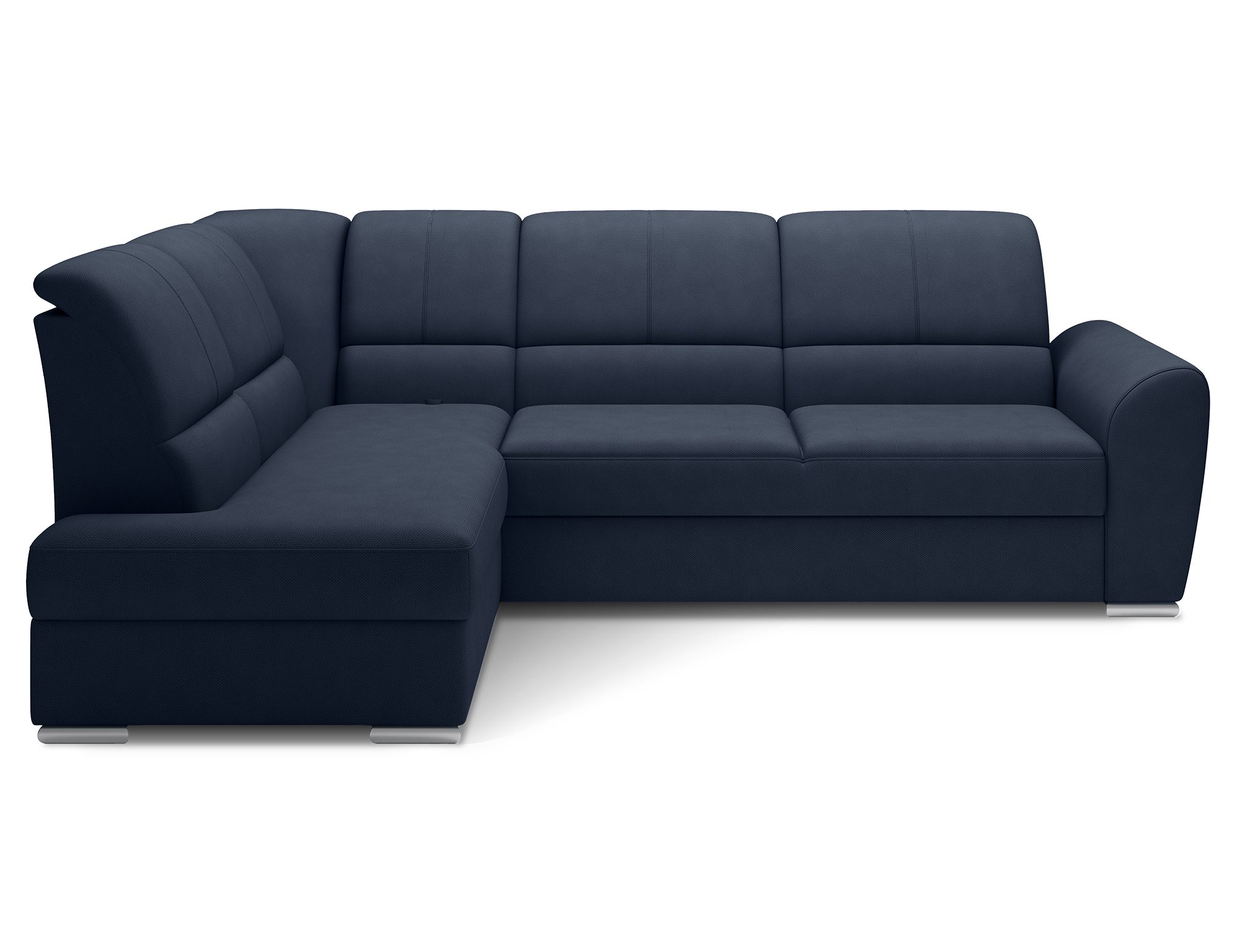 MF Design Ecksofa Ecksofa mit Schlaffunktion und Bettkasten in Webstoff, true / Dolphin / false / 1