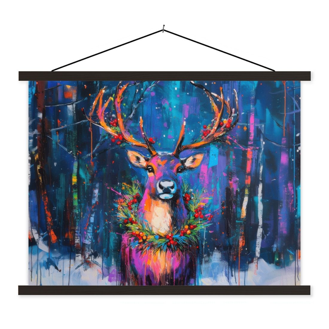 Rentier - Kranz | Schwarz