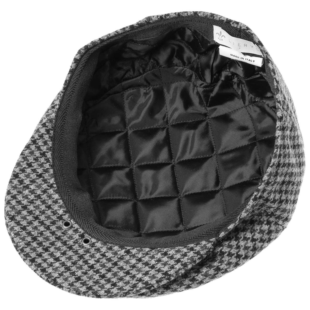 Lierys Flat Cap (1-St) mit Made in Italy Flatcap Schirm, grau