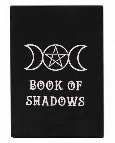 Horror-Shop Dekofigur Book of Shadows Samt Notizbuch A5 für Gothic Fans