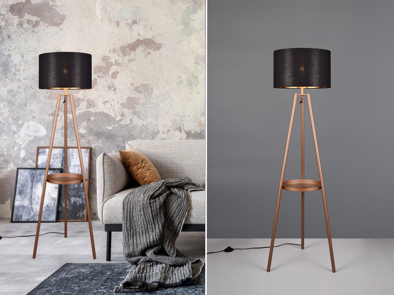 Reality Leuchten LED Stehlampe, Ablagetisch, LED günstig online kaufen