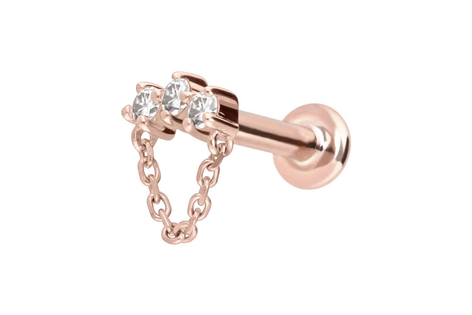 14 Karat-Roségoldfarben