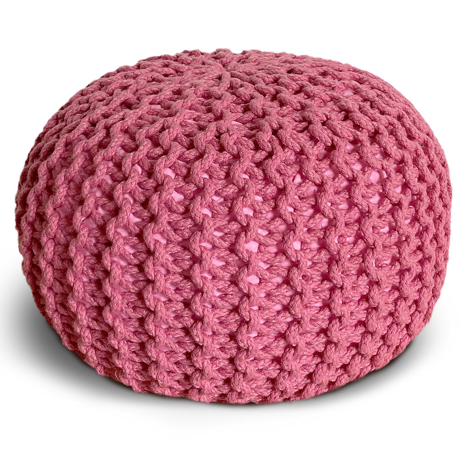 Casamia Sitzhocker Pouf Bodenkissen ø45 o. 55cm Sitzpouf Hocker f. innen u. außen