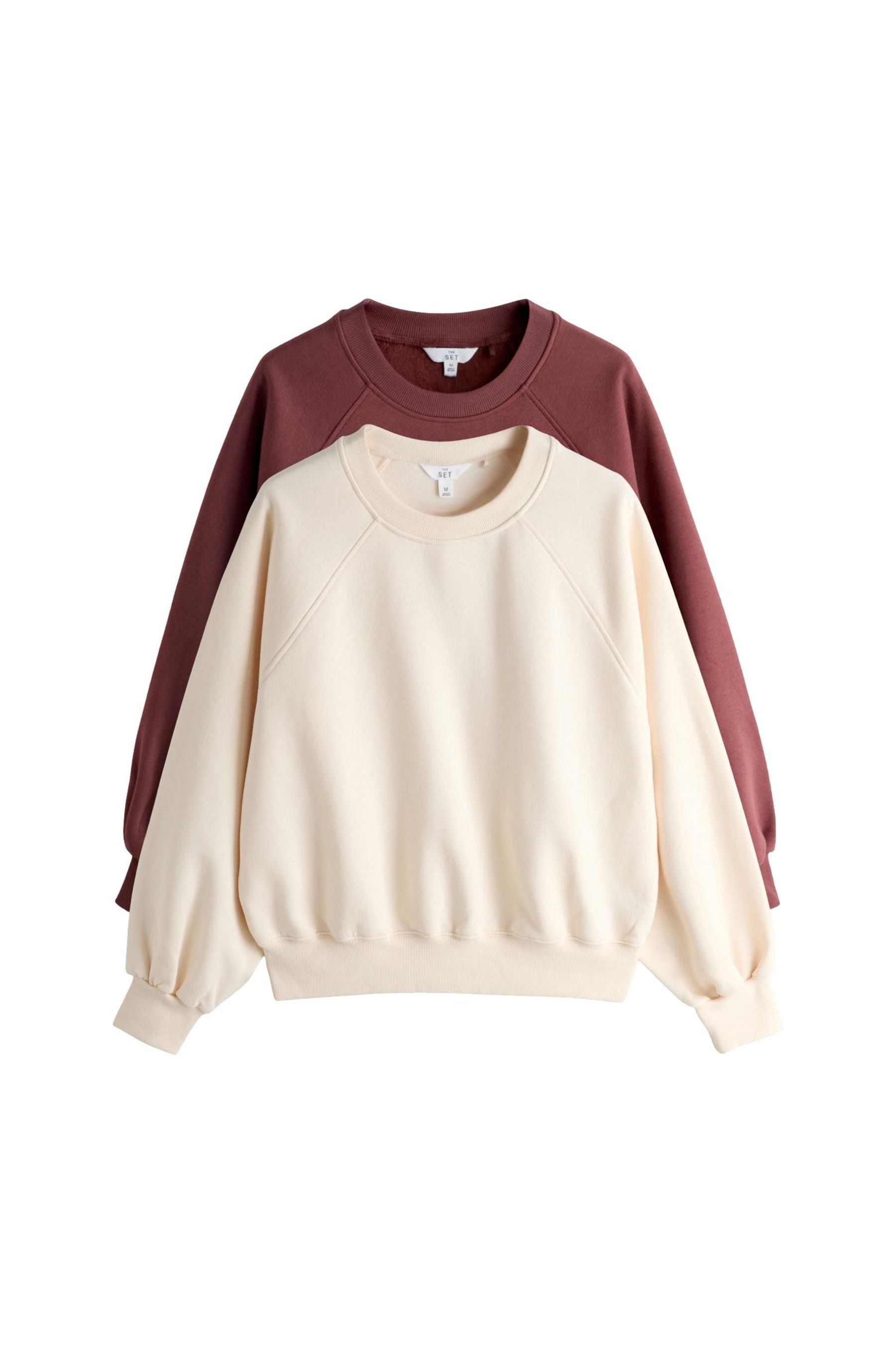 Sweater The Set Raglan-Sweatshirts, 2er-Pack